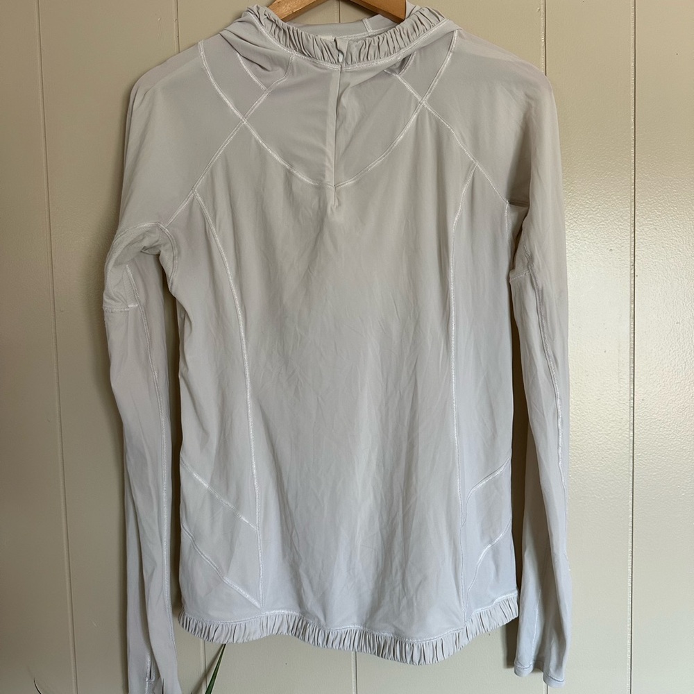 Lululemon Solid White Lightweight Pullover - image 2